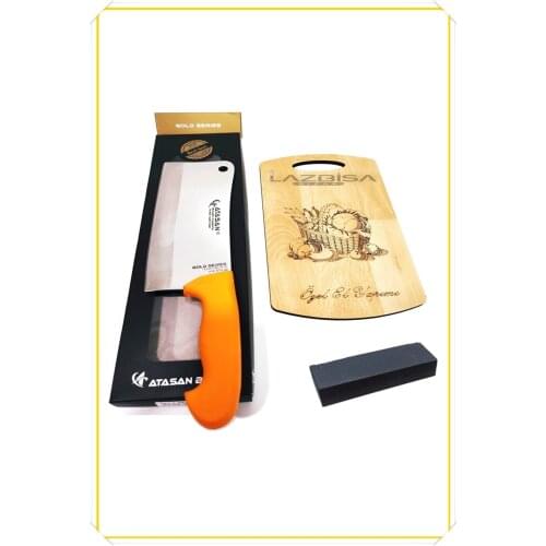 Knife Set - LAZBİSA Atasan Gold Row Armor Kitchen Knife Set Bone Crushing