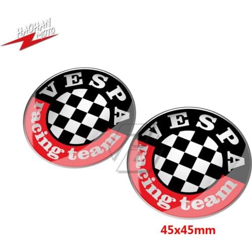 For Piaggio Vespa Racing Team GTS GTV Sprint PX LX LXV 50 125 150 200 300 Decals 3D Motorcycle Scooter Sticker