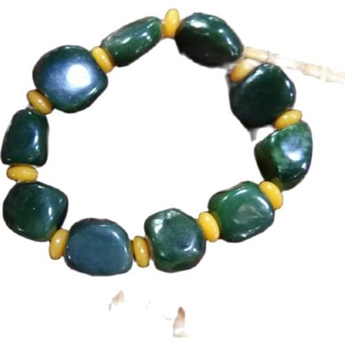 Natural Xinjiang Hetian Jade Jade Old Pit Material Raw Stone With Type Bracelet