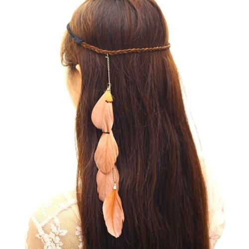 New Fashion Bohemian Feather Hairband Seaside Holiday Creative Indian Retro Hair Accessories