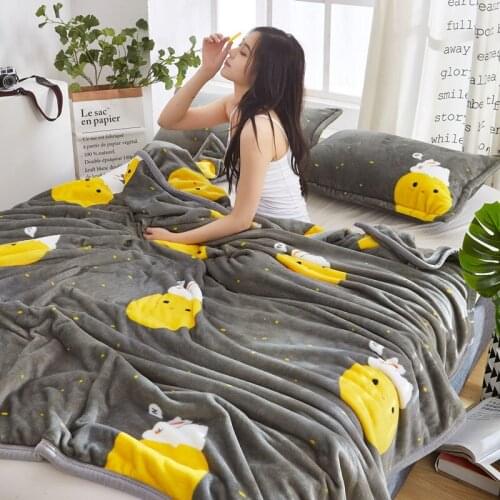 Solid Blankets for Beds Soft Sherpa Blanket Thick Flannel Warm Blanket Plaid On The Sofa Fleece Blanket