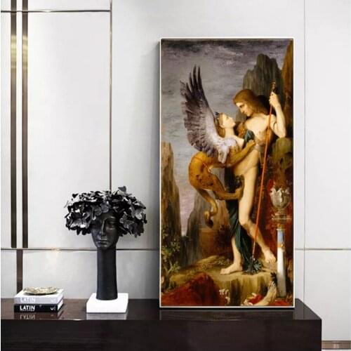 Oedipus and the Sphinx 5d Diy diamond painting diamond embroidery mosaic painting needlework pattern famous painting wall decor