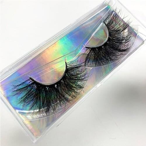 Wholesale wispy fluffy 25mm long eyelash 3d mink lashes siberian mink strip eyelash 27mm lashes