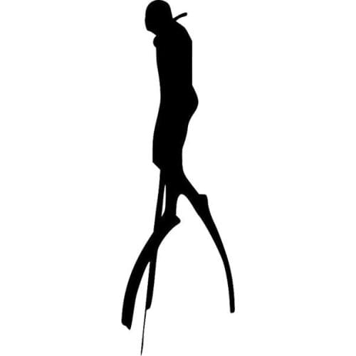 Creative Diving Car Stickers Vinyl Car Window Motorcycle Accessories Cover Scratches Reflective PVC 15cm X 5cm