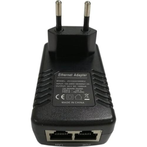 POE injector Ethernet Power PoE Adapter 24V POE pin4/5(+),7/8(-) Ethernet adapter for Mikrotik Ubiquiti 24V products