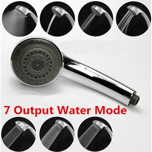 7 Mode Handheld Rain Shower Head Hand Shower Adjustable High Pressure Shower Head Water Saving Spa Water Saving Shower Head