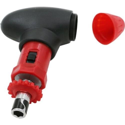 A2UD Manual T Type Ratchet Screwdriver Quick Bolt Driver Batch 6.35 mm Rotate Forward Reverse