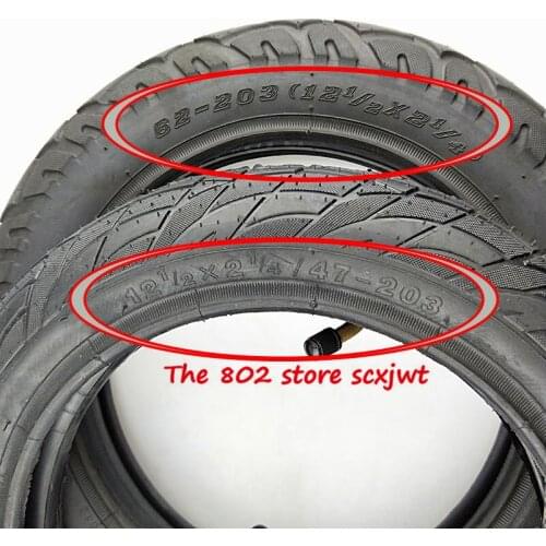 Super12 1/2 X 2 1/4 ( 47/57/62-203 )Tire fits Many Gas Electric Scooters 12 Inch tube Tire For ST1201 ST1202 e-Bike 12 1/2X2 1/4