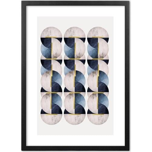 Nordic Modern Light Luxury Geometric Abstract Nordic Art Wall Art Paper Painting Landscape Wall Pictures For Living Room Decor