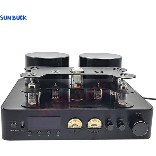 Sunbuck 200W 2.0 6U1 6A2 6H2 WY-3P Hifi Tube Amplifier 5200 1943 Bluetooth 5.0 USB Coaxial Fiber Optic Vacuum Tube Amplifier