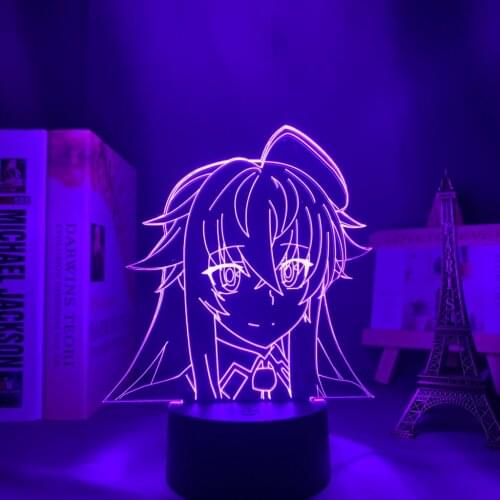 High School DxD Anime Led Light for Home Decoration Birthday Gift Manga 3D Night Lamp Rias Gremory High School DxD