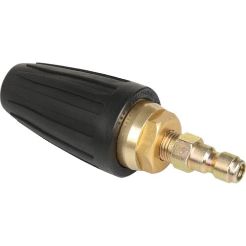 Universal Pressure Washer Turbo Nozzle For High Pressure Outlet Fitting Rotary 3.0 Orifice 1/4 Inch Quick-Connect Plug Spray Fla