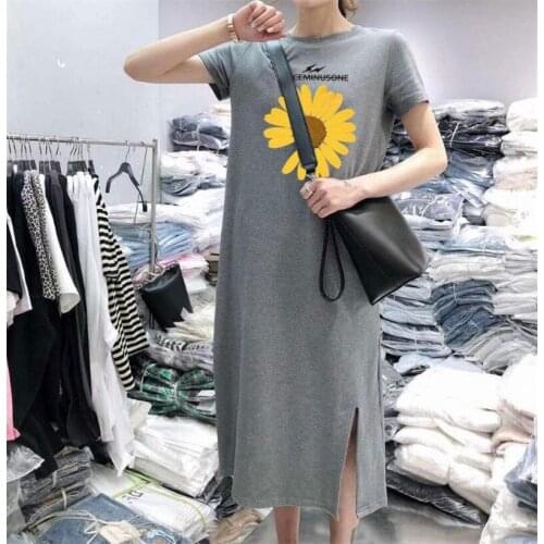 YINGAICONG Summer Short Sleeve Dresses