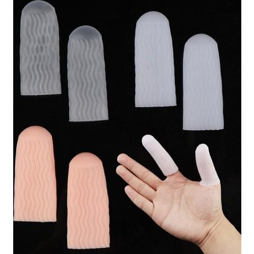 Silicone Gel Tube Bandage Finger Toe Protector Glove Sleeves Pain Relief Heated Finger Gloves Non-Slip 1 Pairs