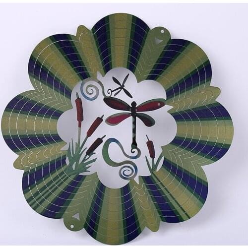 12 INCHES 3D WIND SPINNER DRAGONFLY QUALITY MADE FROM STAINLESS STEEL SHEET