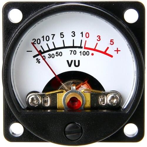 2pcs 10-12V Analog VU Panel Meter 500UA Warm Back Light Recording + Driver Module + Cable Audio Level Meter Machine