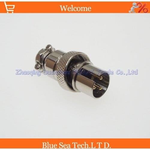 3 Pin 16mm male Wire panel connector,GX16 Plug for aviation,computer ect.reversed assembling type ,circular connector