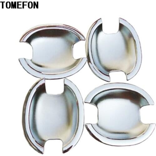 TOMEFON For Kia Sorento 2010 2011 2012 Chrome ABS Door Exterior Accessories Car Door Handle Bowl Cover Trims Protector 4pcs
