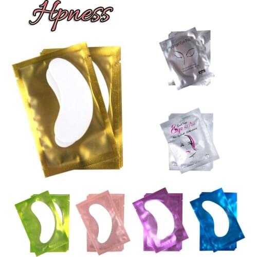 50/100 Pairs/Lot Eyelashes Pad Gel Patch Grafting Under Eye Patches Under Eye Pads Paper Patches Pink Lint Free Stickers