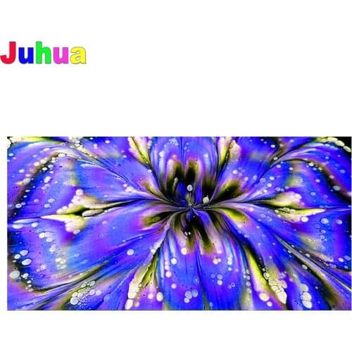 5D DIY Diamond Embroidery Abstract art, Blue colorful clouds Full Kits Needlework Diamond Painting Cross Stitch Decor For Home