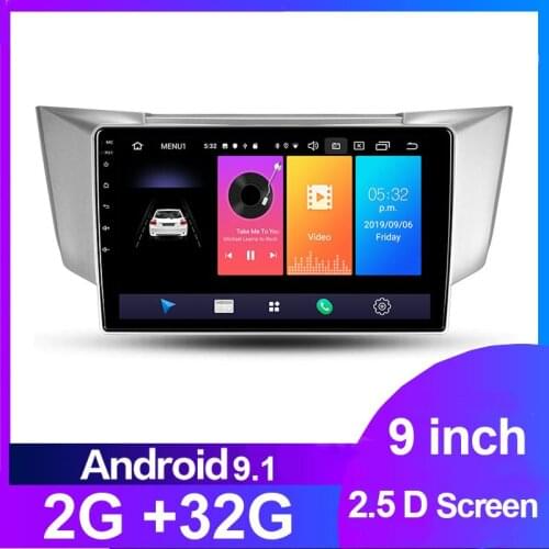 9" 2 DIN Android 9.1 Car Stereo GPS Video Audio Player For Lexus RX300 RX330 RX350 2003 - 2009 Car Radio Multimedia Navigation