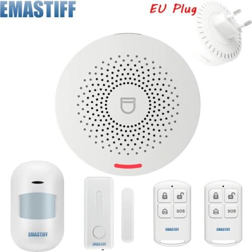 Smart Wireless Alarm Tuya WIFI Security Alarm System Kit APP Control Motion Detector Sensor Burglar Alarm System