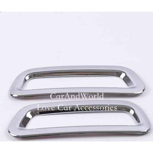 For Hyundai Tucson 2013 2014 Front Rear Fog Light Cover Tail Lamp Molding Frame Trims Chrome Decoration Car-Styling Accessories