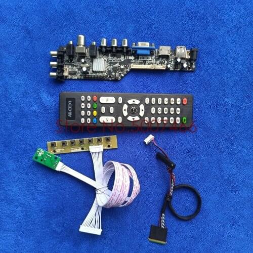 For LP116WH1-TLA1/TLB1/TLN1/TLP1 panel DVB digital 1366*768 LVDS 40-Pin VGA USB TV 3663 universal LCD Controller board Kit