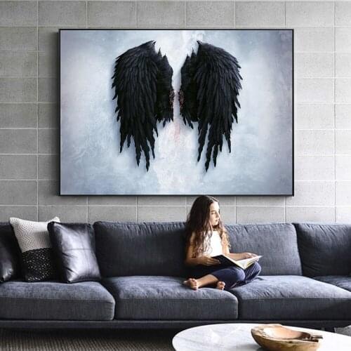 Bleeding Angel Wings Canvas Art Posters And Prints Wings Art Paintings Print On Canvas Wall Art Pictures Home Wall Decor Cuadros