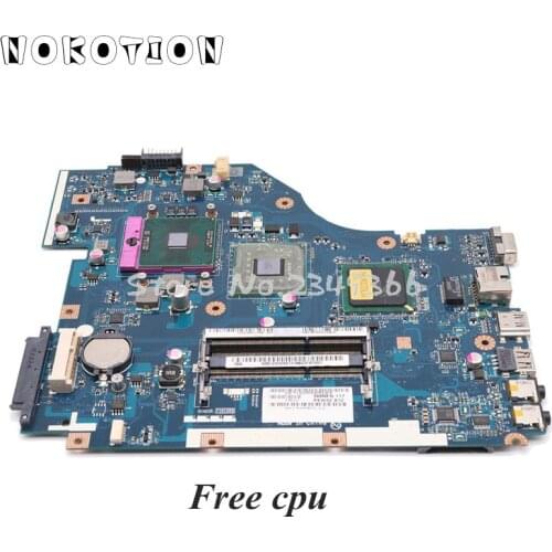 NOKOTION MB.TZZ02.001 MBTZZ02001 For Acer aspire 5736 5736z Laptop motherboard PEW72 LA-6631P 15.6'' GM45 DDR3 Free CPU