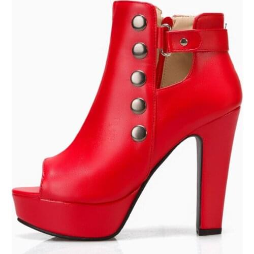 Arden Furtado Spring Fashion Chunky heels Yellow Womens Shoes Sexy Open-toed Elegant Temperament Side zipper Cool boots Sandals