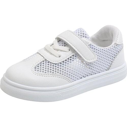 2021 Summer New Childrens Shoes Girls' Shoes Soft-soled White Shoes Girls Sports Shoes School Shoes Breathable Fashion Hot