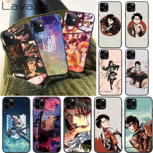 Lavaza Anime Japanese attack on Titan Silicone Soft Case for iPhone 12 Mini 11 Pro XS Max XR X 8 7 6 6S Plus 5 5S SE