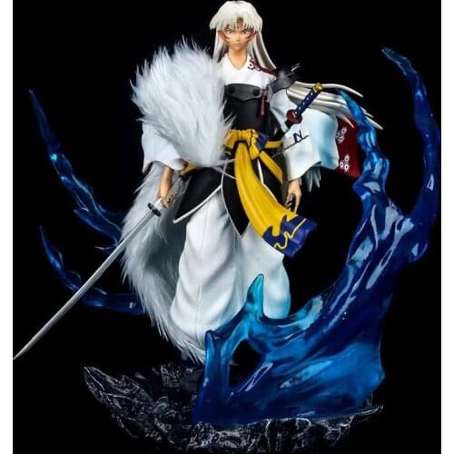 Japanese Anime Inuyasha Sesshomaru PVC Action Figure GK Statue Anime Collectible Model Toys Doll Gift