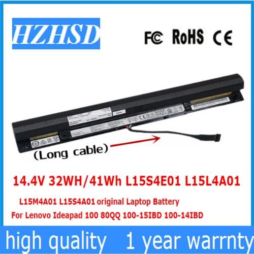 14.4V 32WH/41Wh L15S4E01 L15L4A01 L15M4A01 L15S4A01 original Laptop Battery For Lenovo Ideapad 100 80QQ 100-15IBD TianYi100-14I