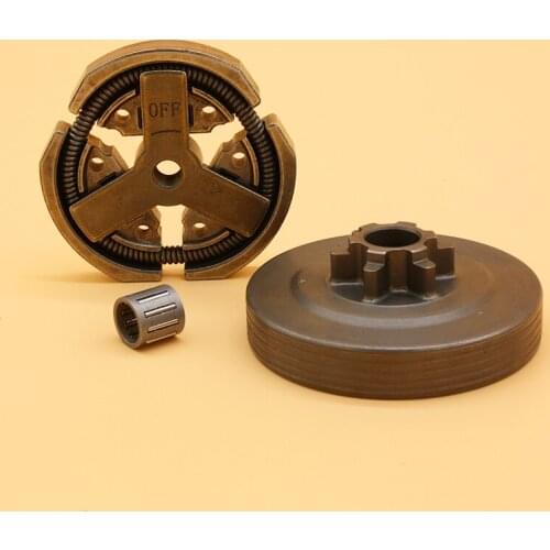 3/8 Clutch Drum & Clutch & Needle Bearing Fit For Chinese 3800 38CC Garden Chainsaw Spare Parts