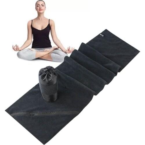 30*110cm Microfiber Fabric Sports Towel with Zipper Pocket Super Absorbent Towels Quick Dry Travel Gym Fitness Golf Yoga Towel