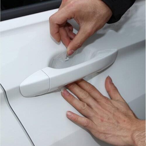 4 pieces/set. Car door handle scratch protector invisible sticker tape for Hyundai ix35 iX45 iX25 i20 i30 Sonata,Verna,Solaris