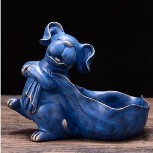 American style animal model storage box, creative animal crafts, animal statue artwork, home office restaurant bar decorations