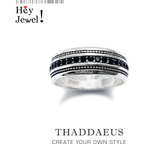 Black CZ Lane Ring,Europe Style Vintage Jewelry Good Jewerly For Men And Women,2020 Gift In 925 Sterling Silver,Super Deals