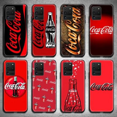 Black Delicious Drinks Phone Case For Samsung Galaxy S21 Plus Ultra S20 FE M11 S8 S9 plus S10 5G lite 2020