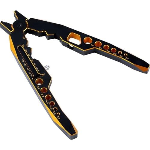 Black&Gold Metal Shock Absorber Pliers Rod Ball Clamp for 1/8 1/10 RC Crawler Car RC Model Tool