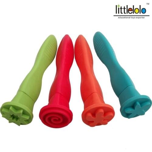 Baby kids educational toys Creative Stamp Set Art Supplies for Kids DIY Painting Tools drawing toys 4pcs/lots