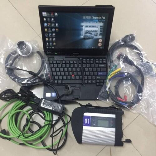 Mb star ssd diagnostic system wifi support latest software super 2020.12 with x201t laptop i7 4g touch screen ready to use