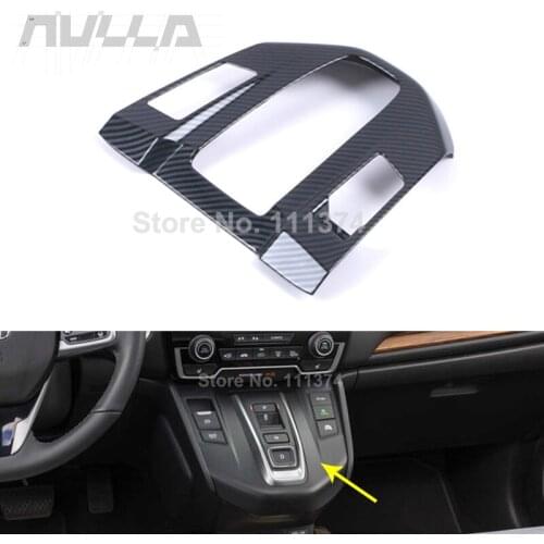 For Honda CR-V CRV HYBRID 2017 2019 2020 2021 Car Interior Shift Knob Gears Panel Decor Frame Cover Trim Decoration Accessories