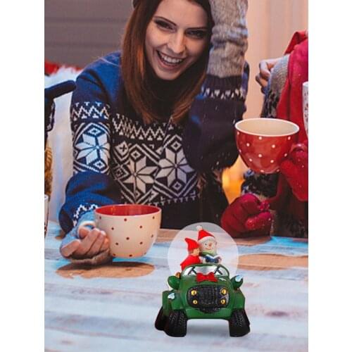 Crystal Christmas Snow Globe Glowing Glass Ornament For Christmas Gifts Birthday Gifts Thanksgiving Gifts New Year Gifts