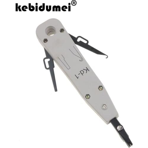 Kebidumei For KRONE KD-1 Professional Telecom Phone Cable Cat5 RJ11 RJ45 Lan Network Punch Down Impact Network Wire Cut Tool