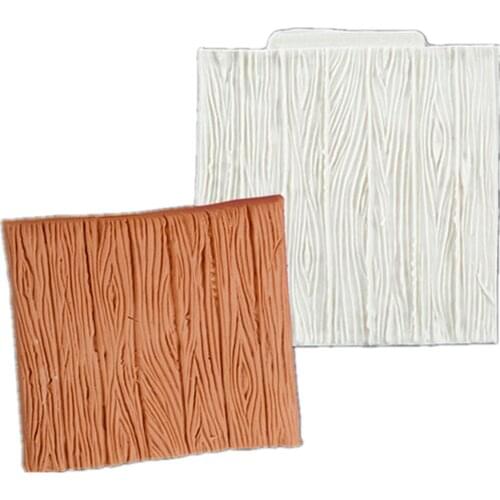 Tree Bark Wood Pattern Mat Fondant Silicone Mold For Baking Cake Decoration Sugar Mold Baking Sugarcraft Chocolate Mold M1014