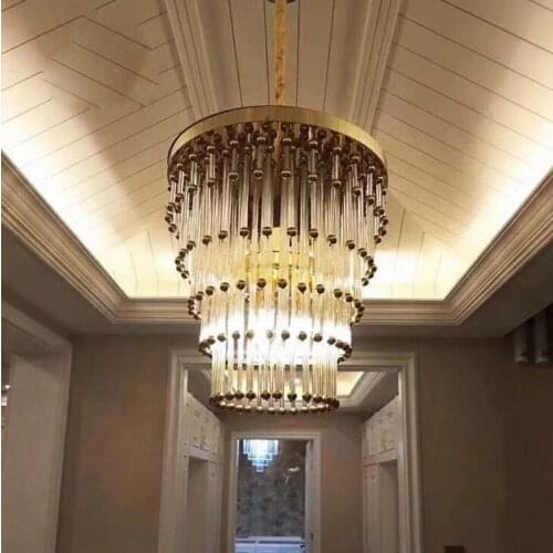KTV postmodern fashion European crystal style large crystal chandelier hotel villa club engineering light custom led fixture led