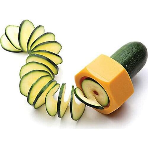 Kitchen Gadgets Spiral Knife Vegetable Cutter Kitchen Fixture Cucumber Slicer Creative Household Goods Vegetables Slicer